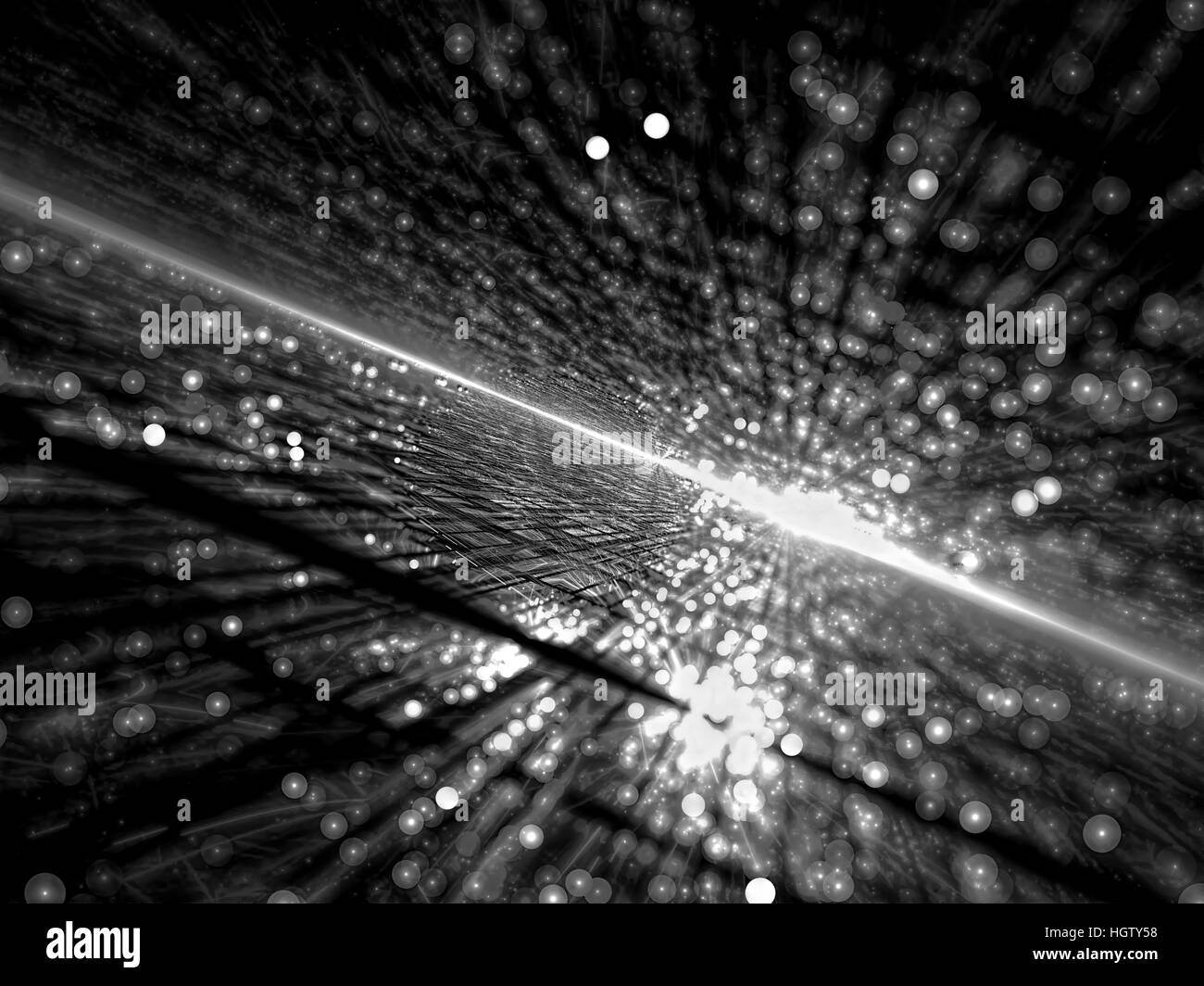 Festive fractal blur - abstract generati digitalmente immagine Foto Stock