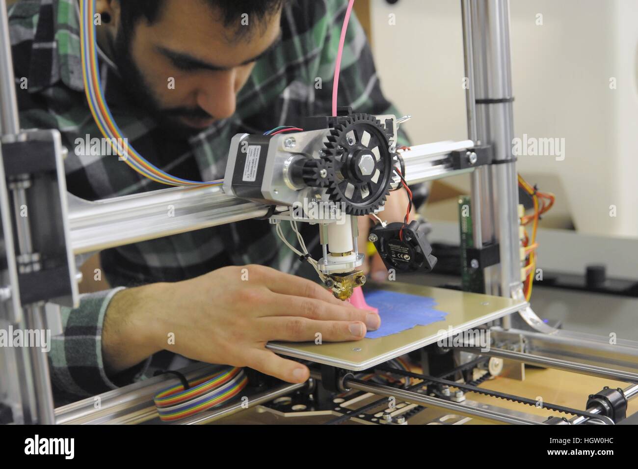 Phi.Co Lab, Physical Computing laboratorio di ricerca del Dipartimento di Design del Politecnico di Milano Università Foto Stock