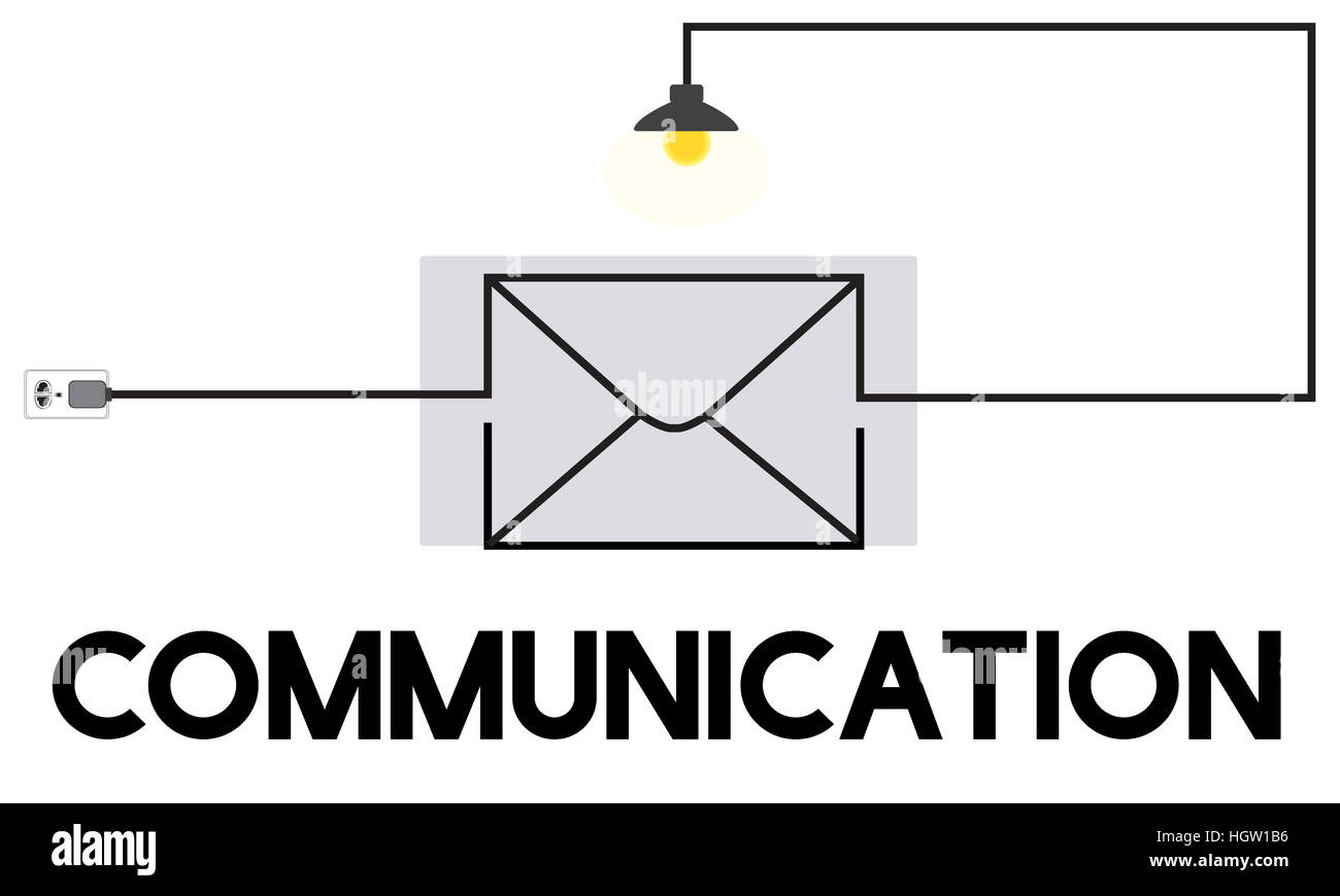 Messaggio di posta elettronica in arrivo il concetto di comunicazione Foto Stock