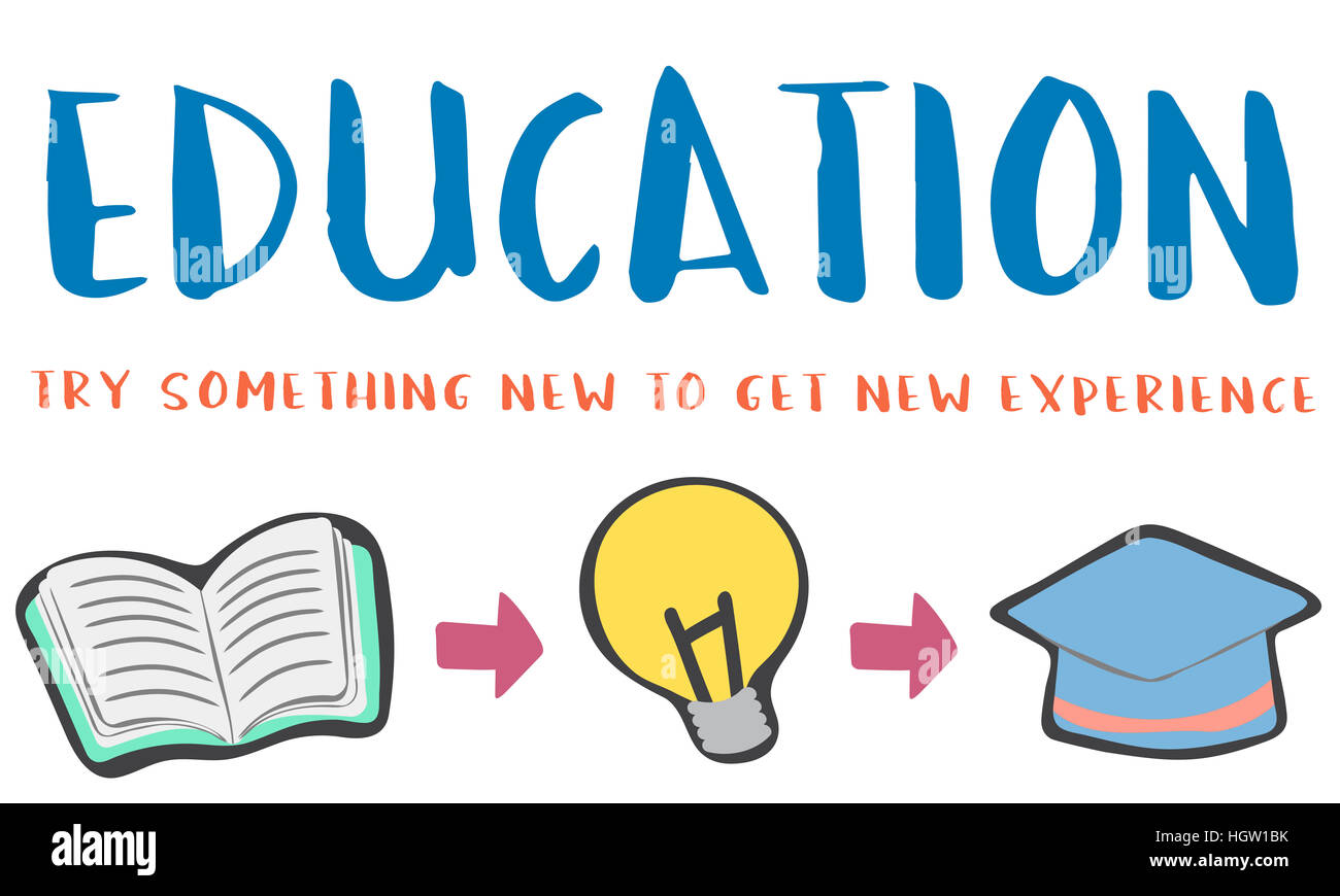 Conoscenza Lezione di apprendimento Concetto di studio Foto Stock