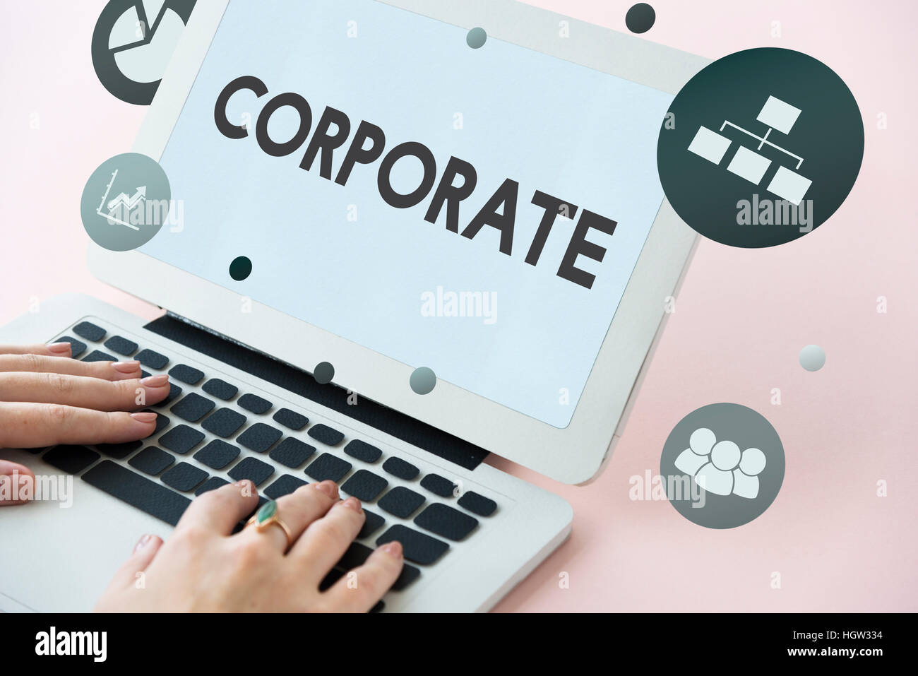 Corporate processo creativo la strategia di marketing Concept Foto Stock