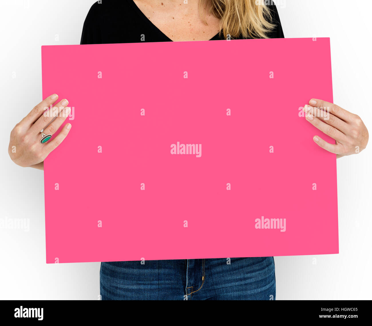 Targhetta vuota Copyspace concetto di comunicazione Foto Stock