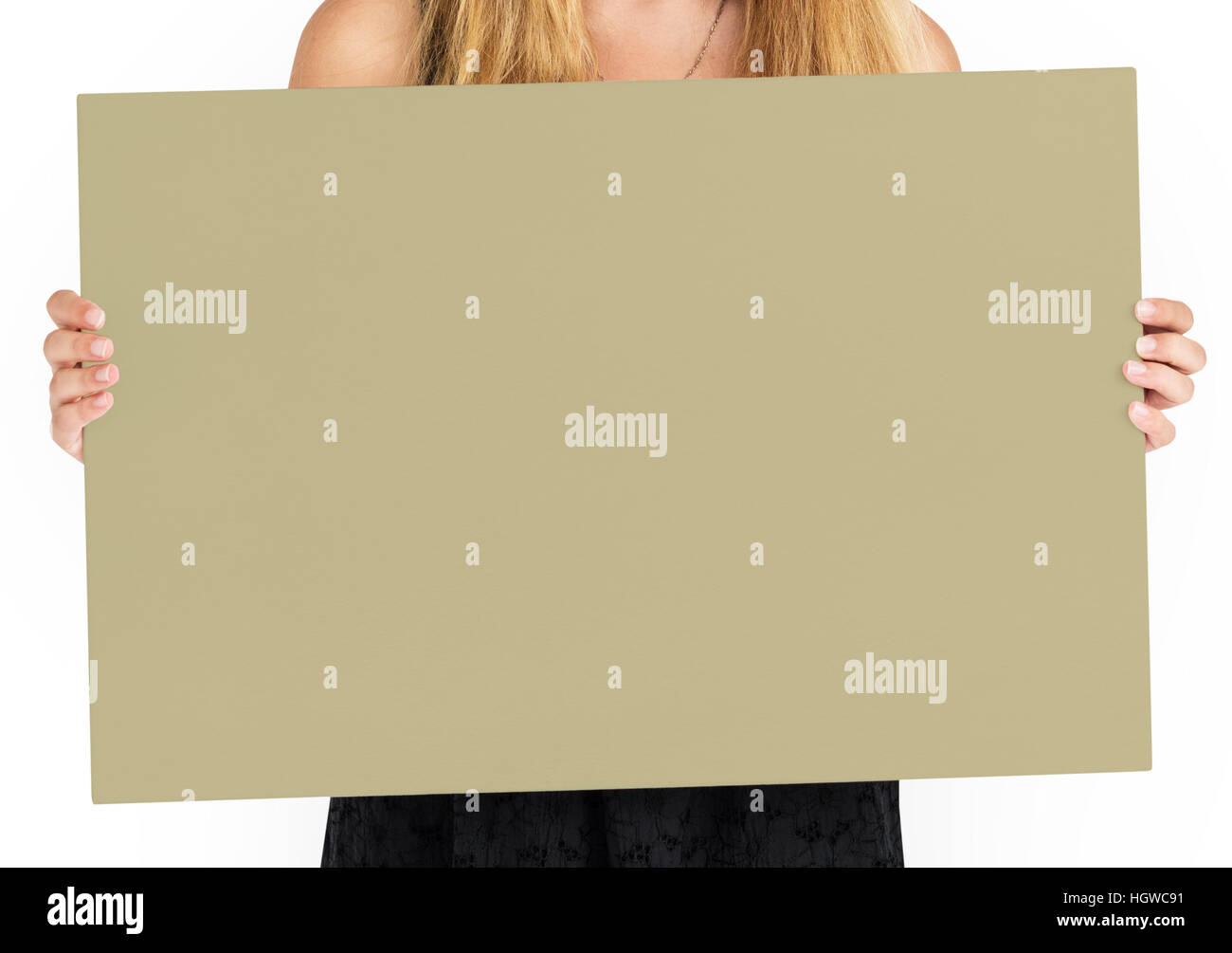 Targhetta vuota Copyspace concetto di comunicazione Foto Stock