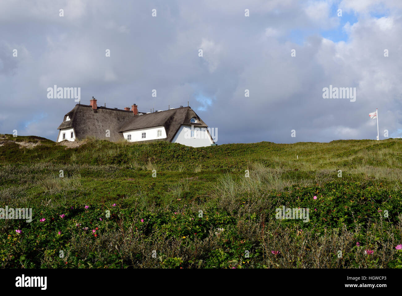 5 Sterne Luxushotel Soelring Hof in den Duenen von Rantum, Sylt, nordfriesische isole, Nordfriesland, Schleswig-Holstein, Deutschland, Sölring Hof Foto Stock