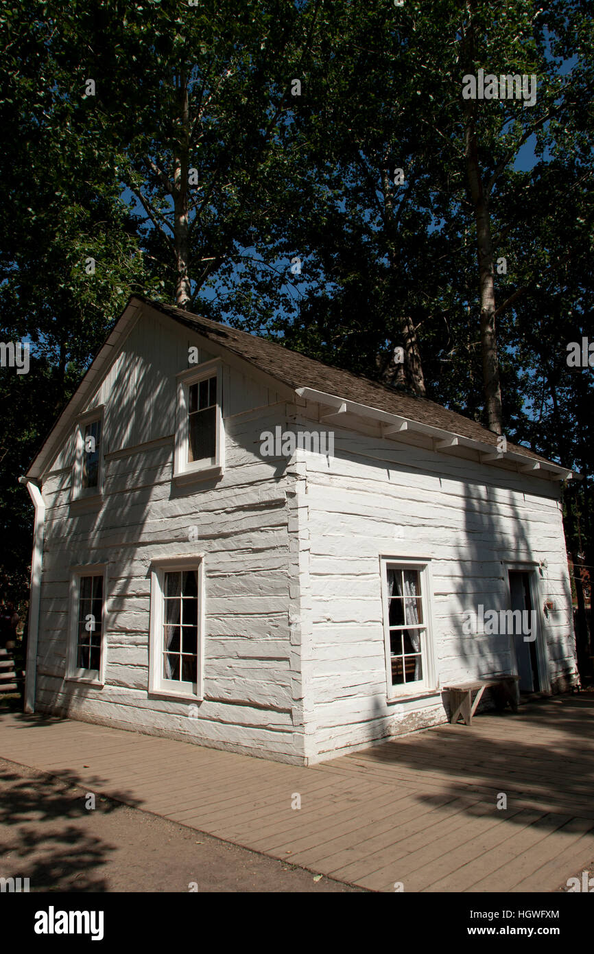 Fort Edmonton, Alberta, Canada, la ricostruzione di un XIX - xx secolo British fort che divenne Edmonton, Philip Ottewell House Foto Stock