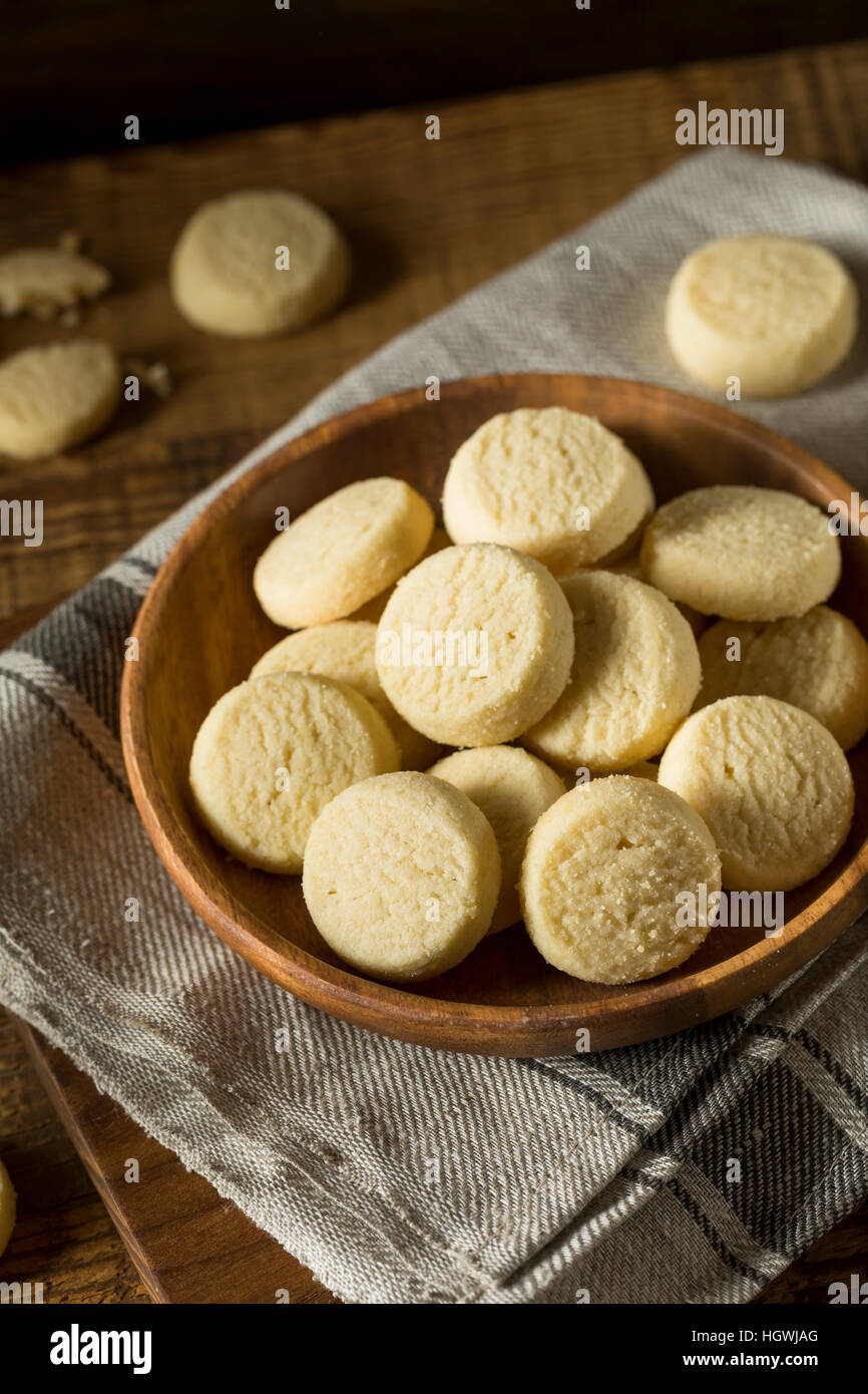 Dolci fatti in casa biscotti frollini pronto a mangiare Foto Stock