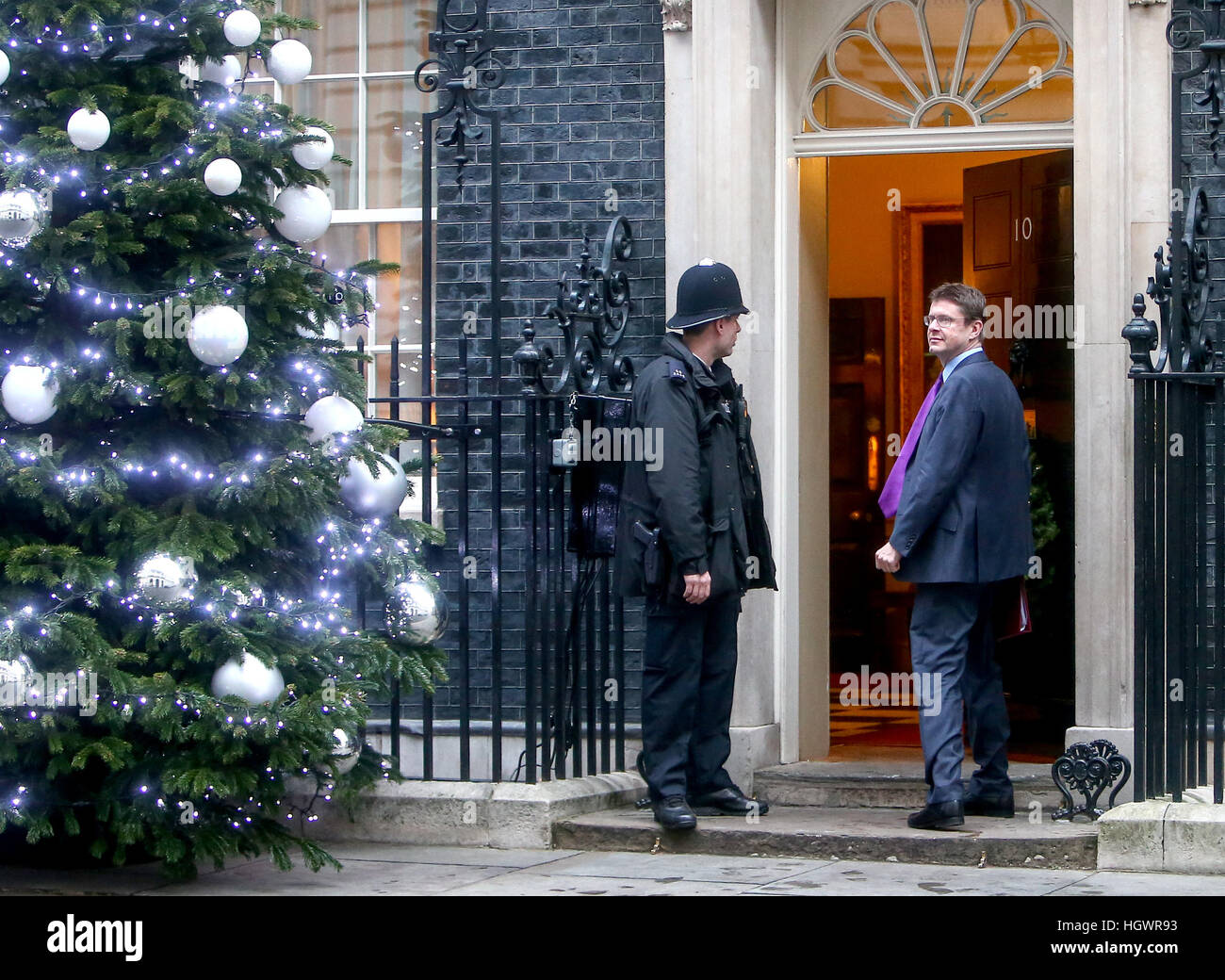 Greg Clark, Segretario di Stato per gli affari, di energia e di strategia industriale, frequentando il settimanale riunione del gabinetto a 10 Downing Street, Londra. Dotato di: Greg Clark dove: Londra, Regno Unito quando: 13 Dic 2016 Foto Stock