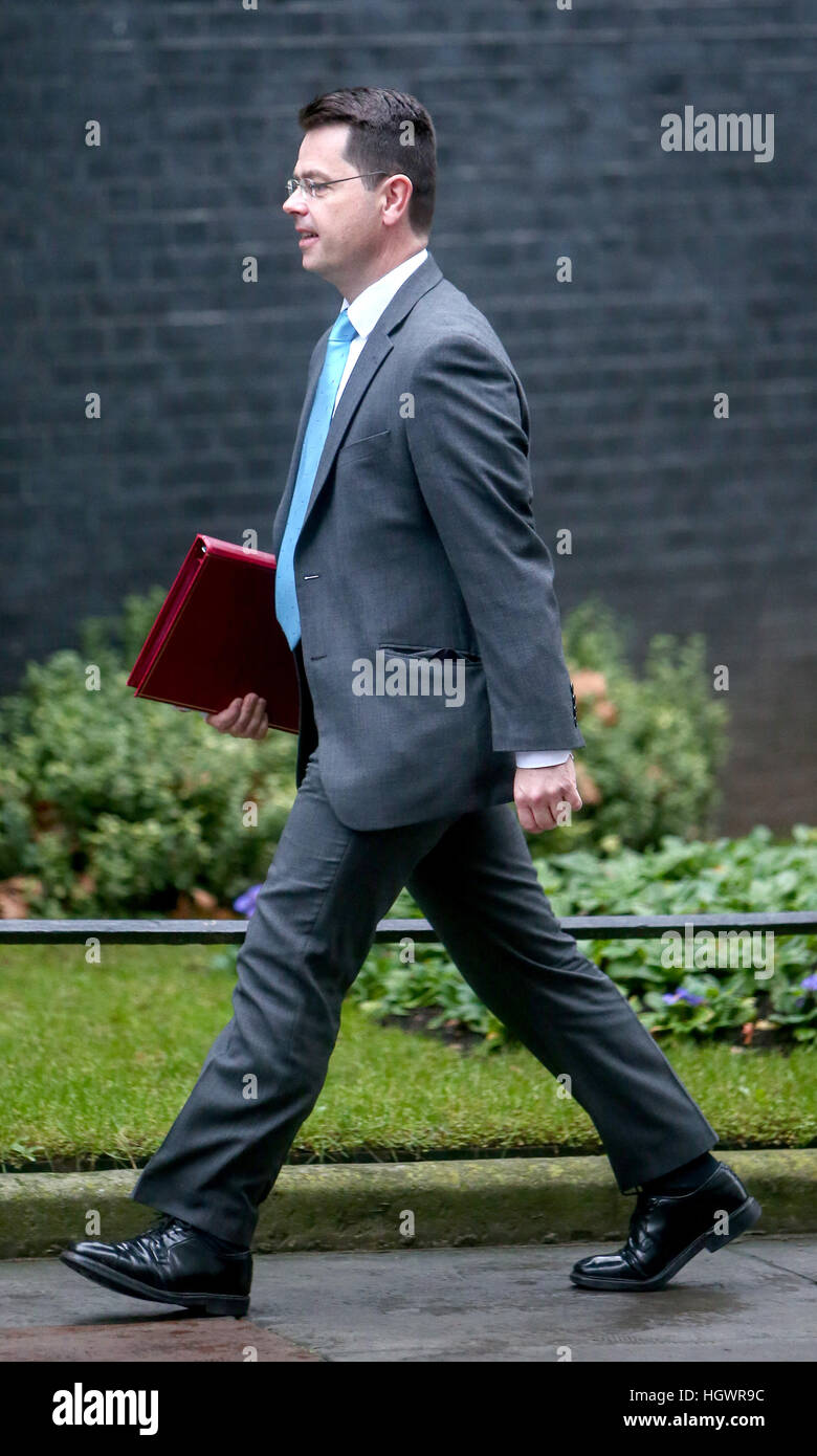 James Brokenshire, Segretario di Stato per l'Irlanda del Nord, frequentando il settimanale riunione del gabinetto a 10 Downing Street, Londra. Dotato di: James Brokenshire dove: Londra, Regno Unito quando: 13 Dic 2016 Foto Stock