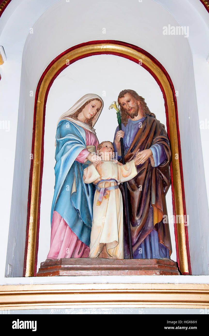 Immagine interno dalla chiesa di Nostra Signora dell'assunzione di Marinilla a Medellín, in Colombia Foto Stock