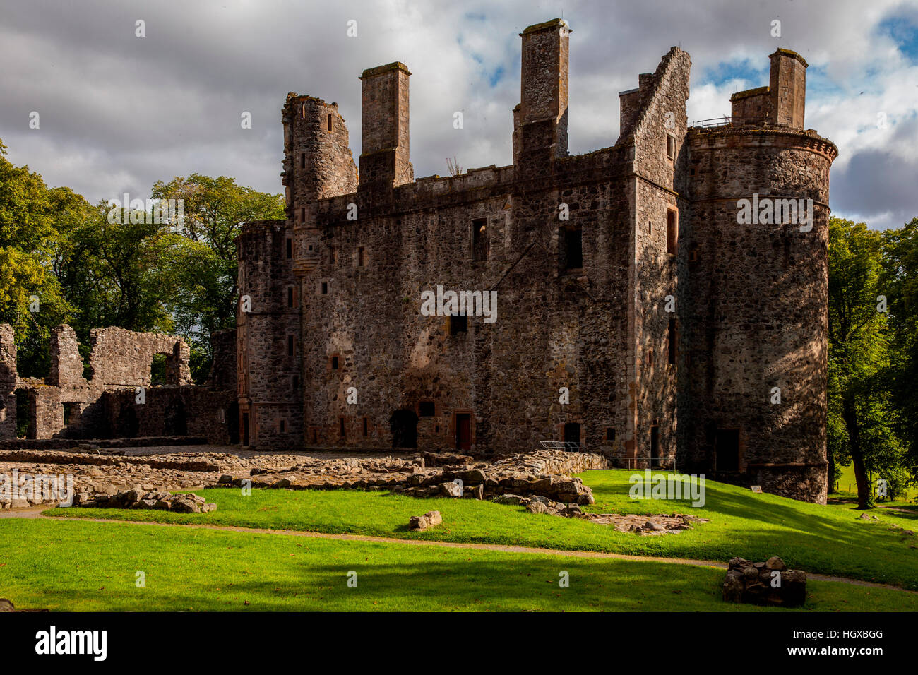 Il castello di Huntley, Huntley, Scotland, Regno Unito Foto Stock