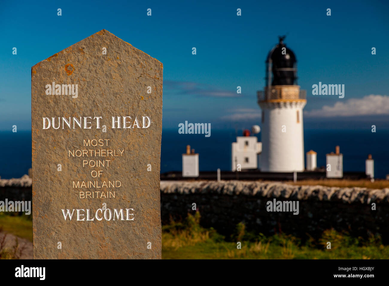 Faro, testa di Dunnett, Scotland, Regno Unito Foto Stock