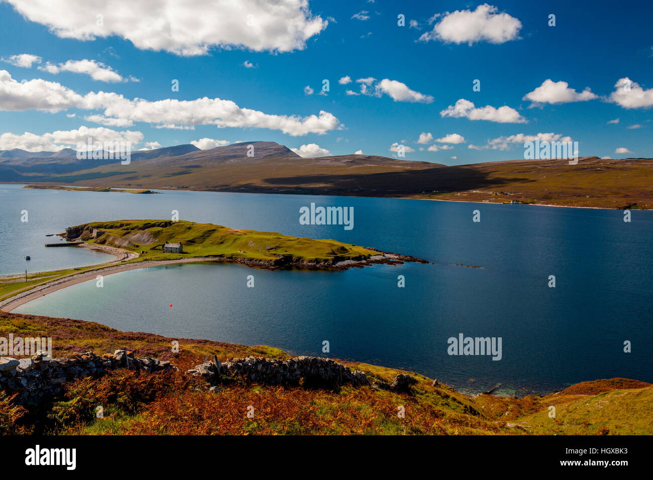 Highlands, Loch Eriboll, costa Nord, Scotland, Regno Unito Foto Stock