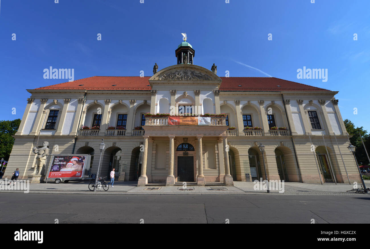 Altes Rathaus, Alter Markt, di Magdeburgo, Sachsen-Anhalt, Deutschland Foto Stock