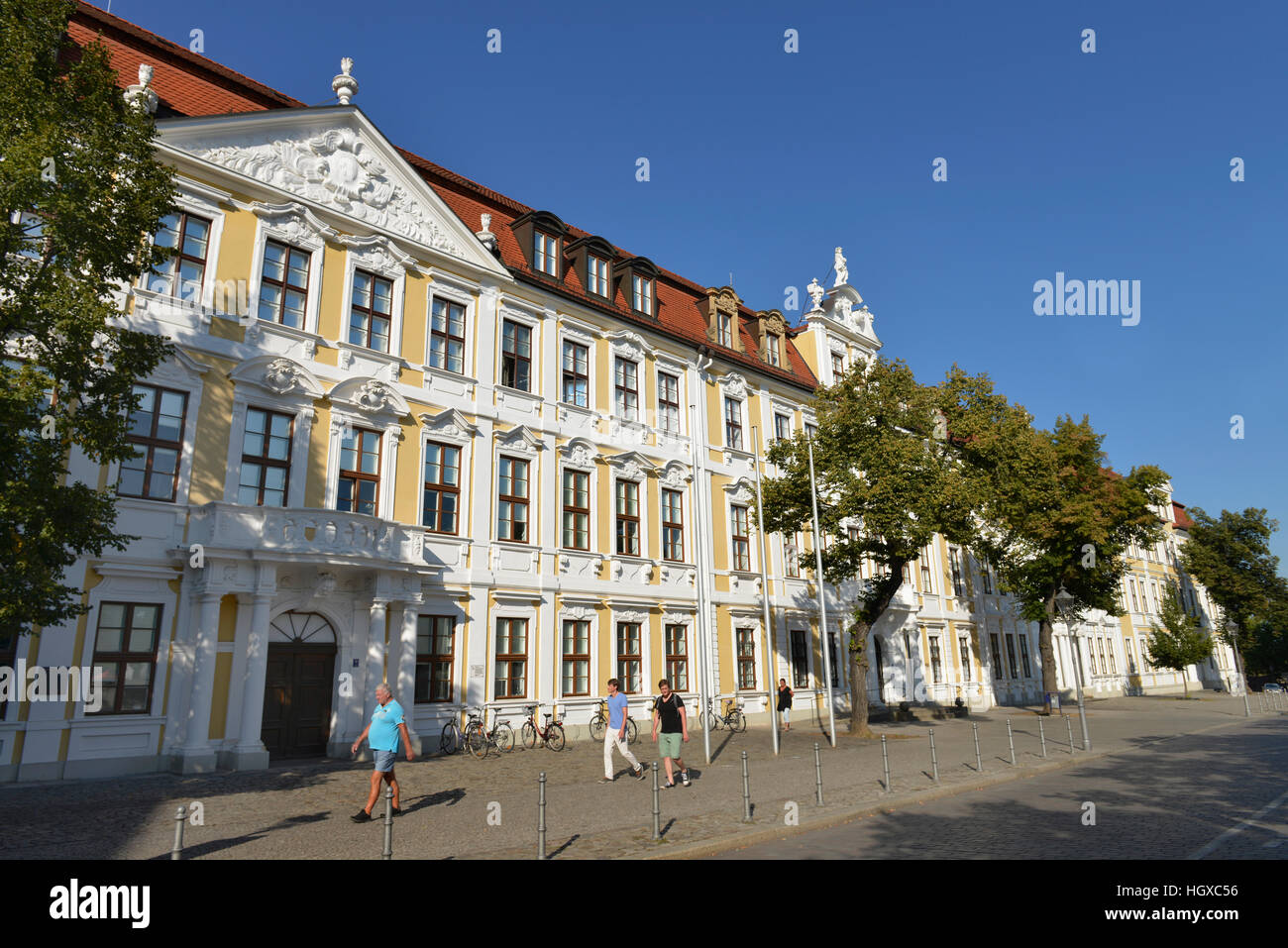 Del Landtag, Domplatz, Magdeburgo, Sachsen-Anhalt, Deutschland Foto Stock