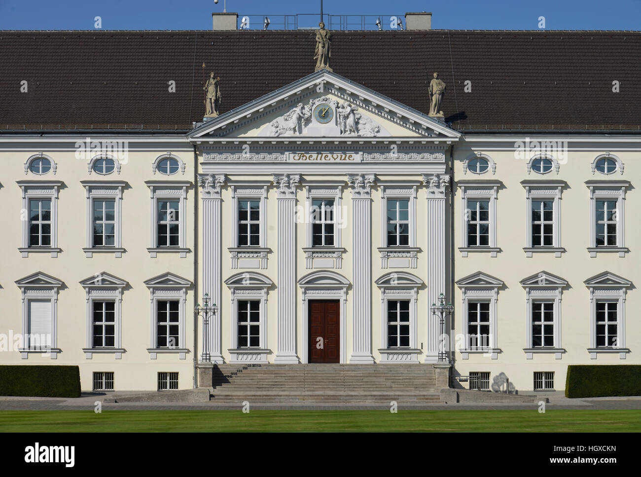 Schloss Bellevue, il Tiergarten, nel quartiere Mitte di Berlino, Deutschland Foto Stock