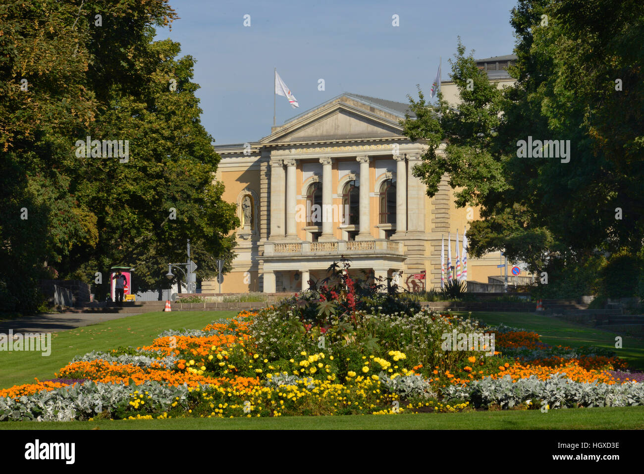 Opernhaus, Universitaetsring, Halle an der Saale, Sachsen-Anhalt, Deutschland Foto Stock