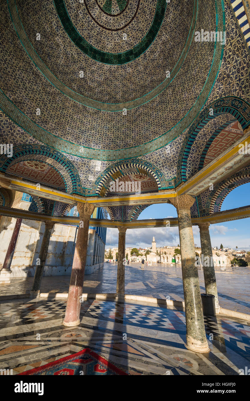 Cupola della catena, al Monte del Tempio di Gerusalemme, Asia Foto Stock