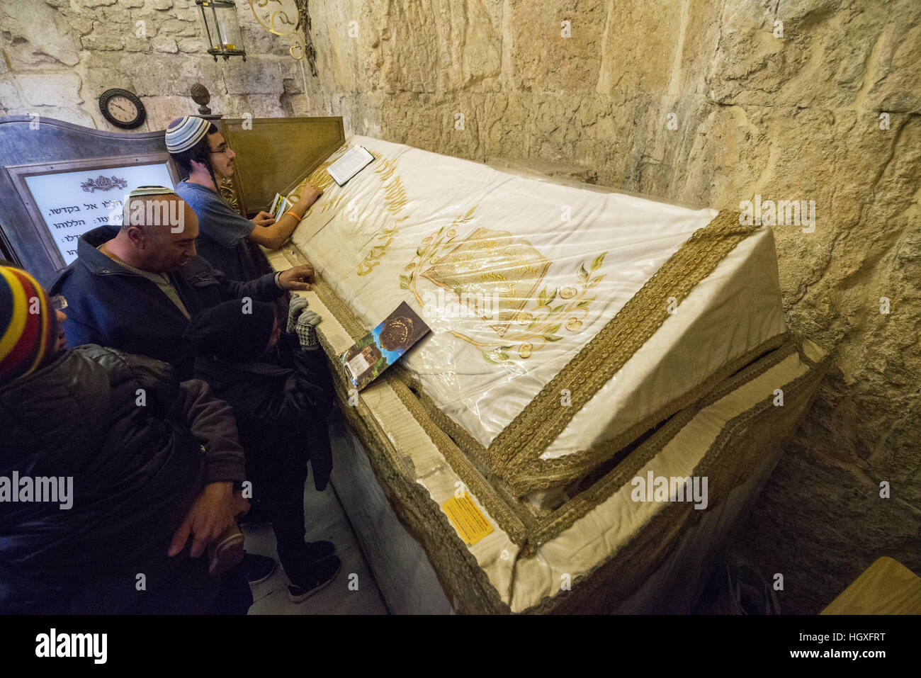 Re Davide Tomba sul monte Sion e a Gerusalemme, Israele Foto Stock