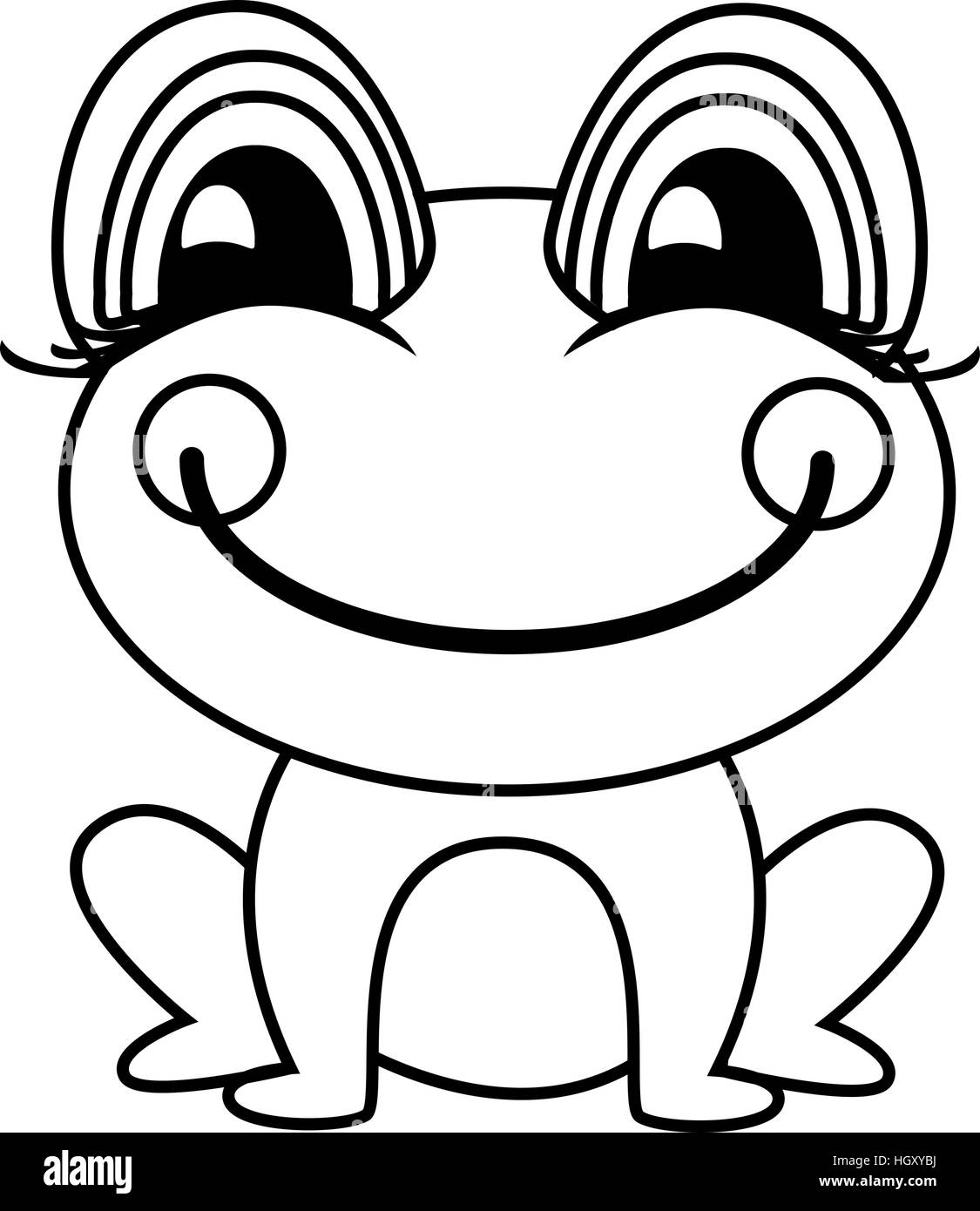 picture Facile Semplice Rana Disegno https www alamy it foto immagine semplice rana o rospo illustrazione vettoriale 130899318 html