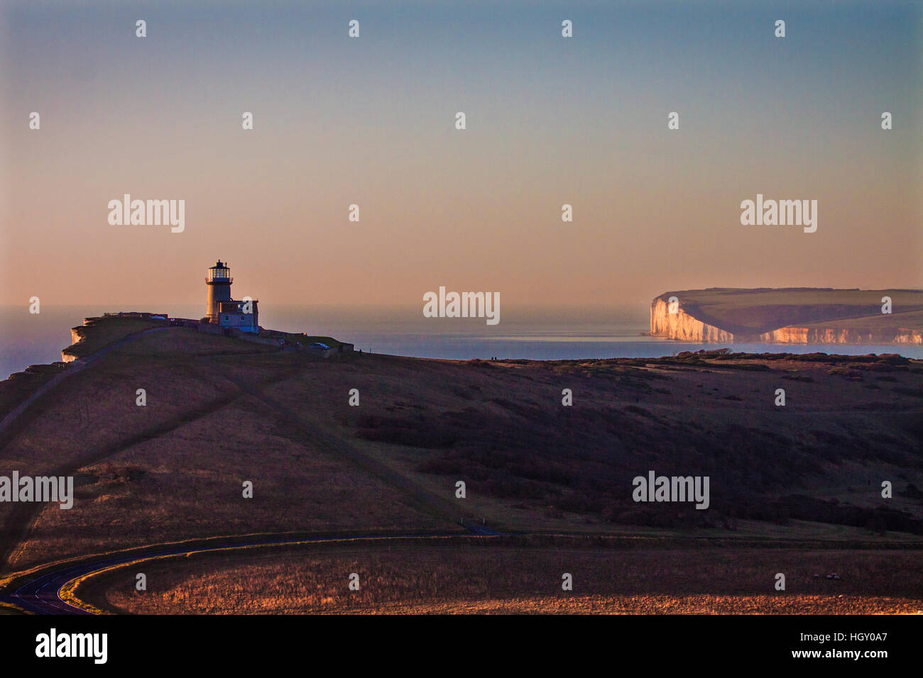 Belle Tout faro Foto Stock