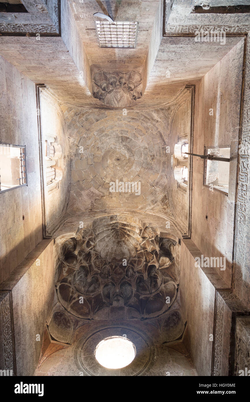 Vestibolo, Palazzo di Qawsun, Il Cairo, Egitto Foto Stock