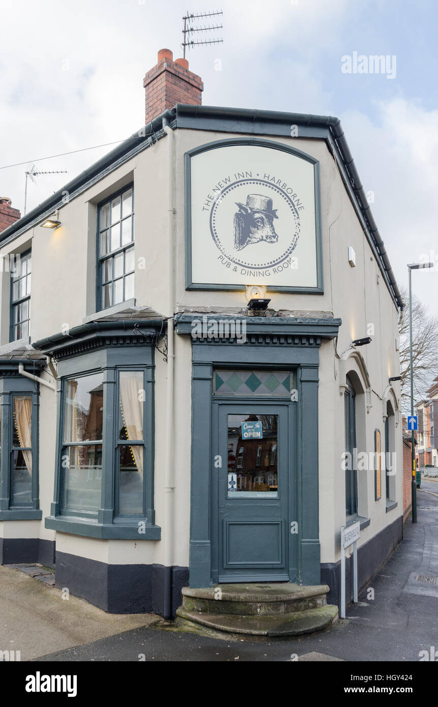 Il New Inn public house di Vivian Road, Harborne, Birmingham Foto Stock