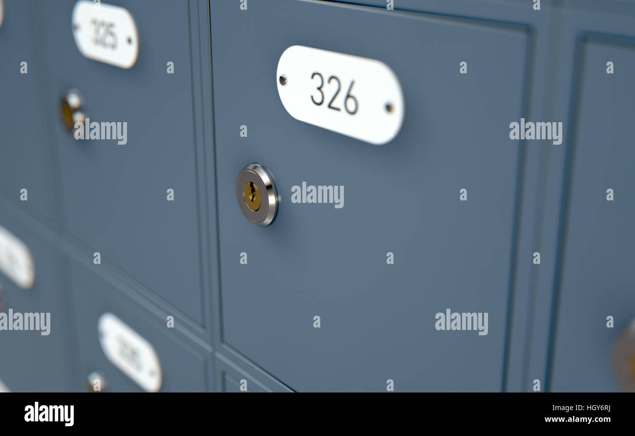 Casella postale blu metal chiusa immagini e fotografie stock ad alta  risoluzione - Alamy