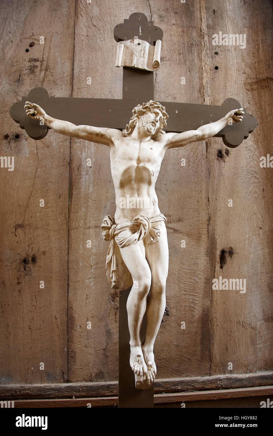 Croce di Gesù INRI Foto stock - Alamy