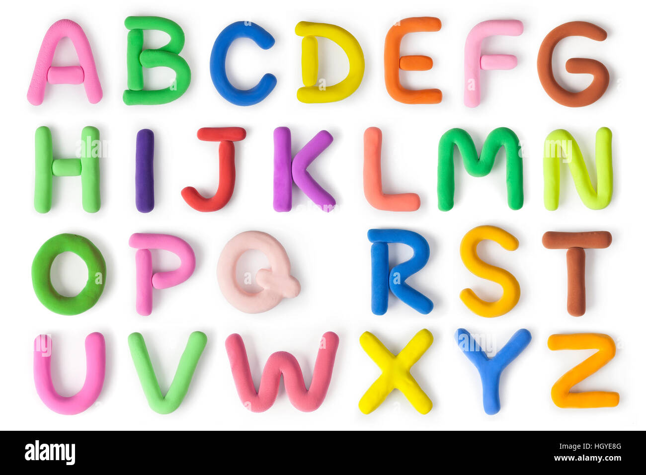Lettere maiuscole Foto Stock
