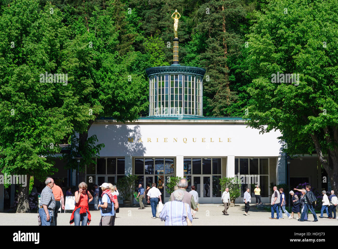 Bad Elster: Marienquelle (Maria fonte), Vogtland, Sassonia, Sassonia, Germania Foto Stock