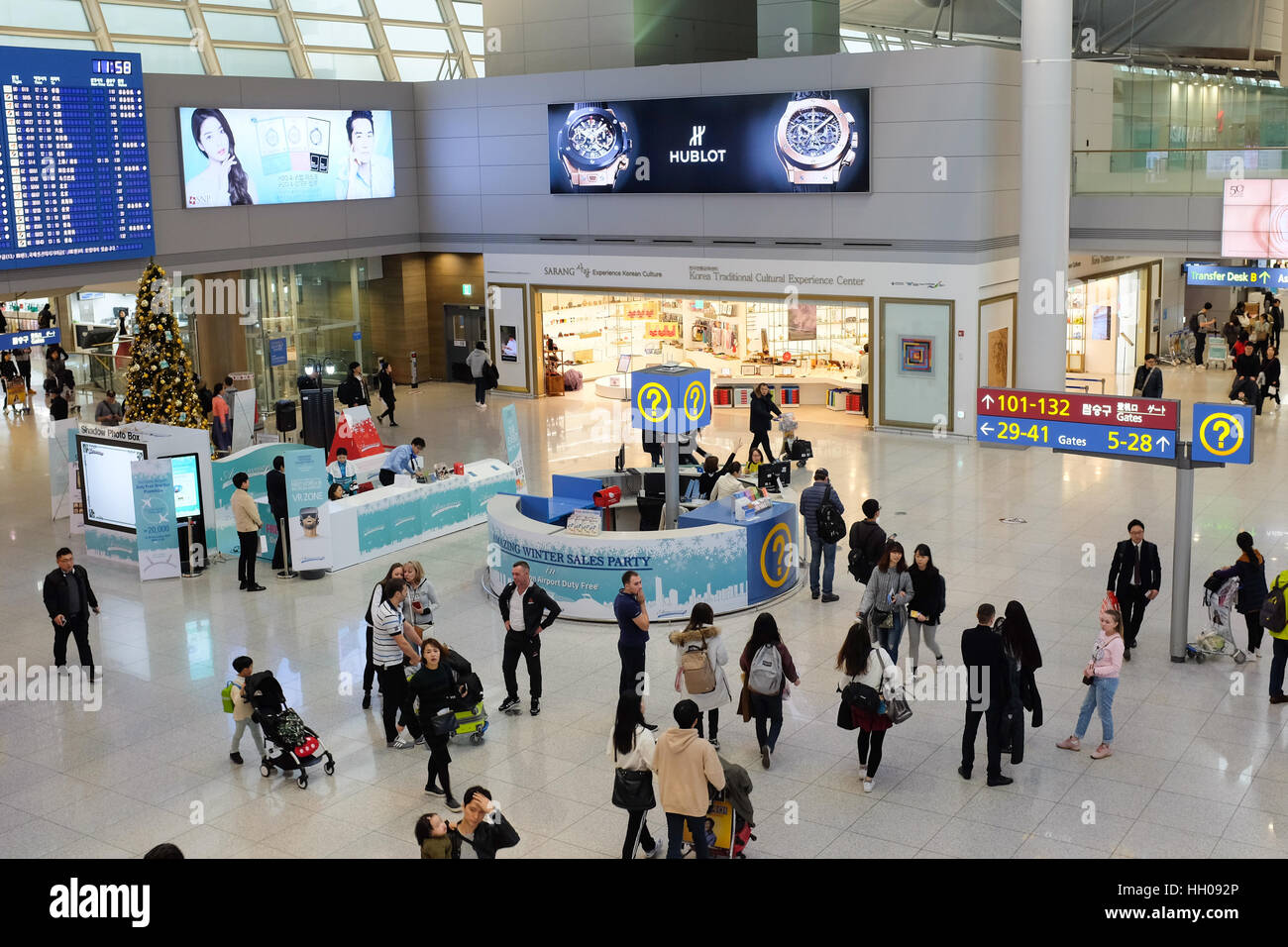 Aeroporto Internazionale di Incheon a Seoul, in Corea del Sud. Foto Stock