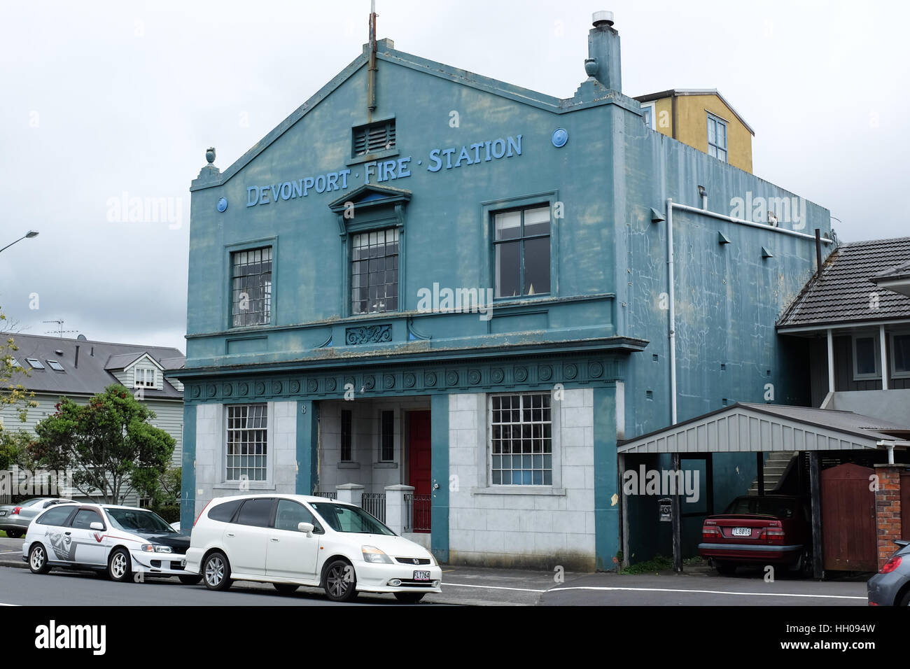 Devonport dell ex stazione dei vigili del fuoco di Auckland, in Nuova Zelanda. Foto Stock