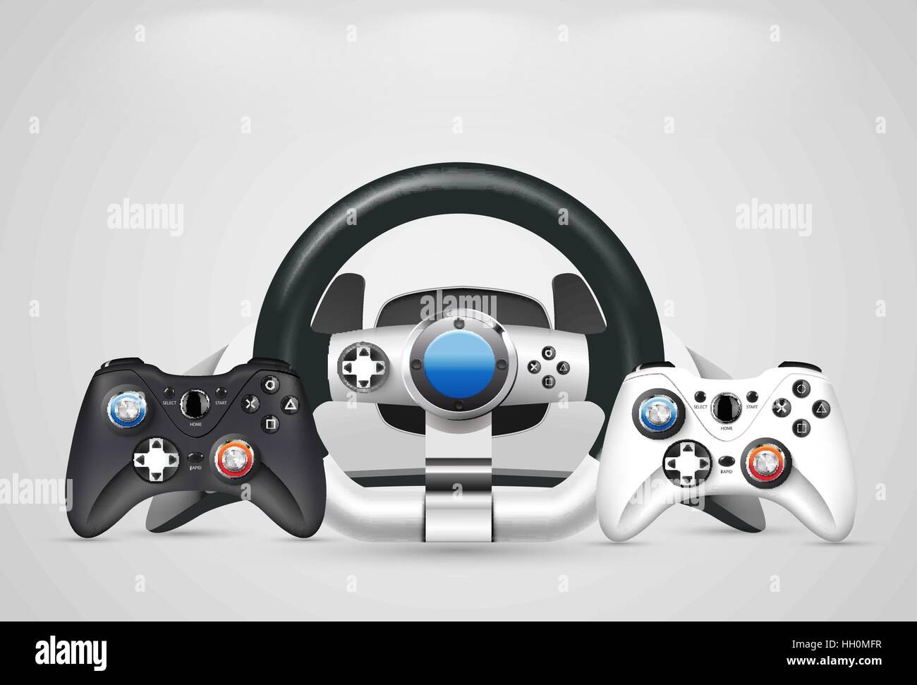 Controller di gioco - concetto Gamepaly Illustrazione Vettoriale