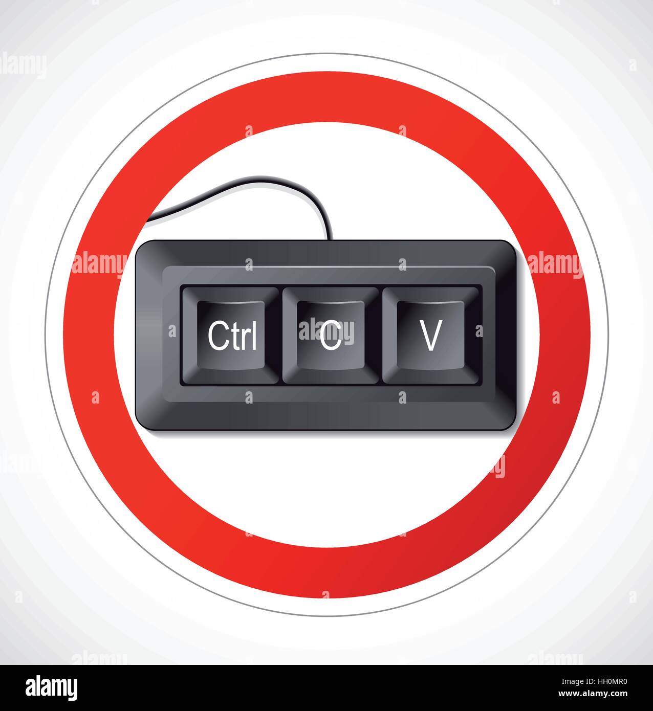 Copia - Incolla Ctrl c ctrl v Illustrazione Vettoriale