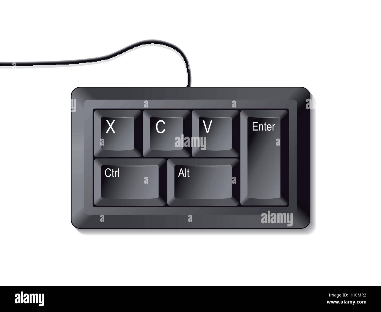 Copia - Incolla Ctrl c ctrl v Illustrazione Vettoriale