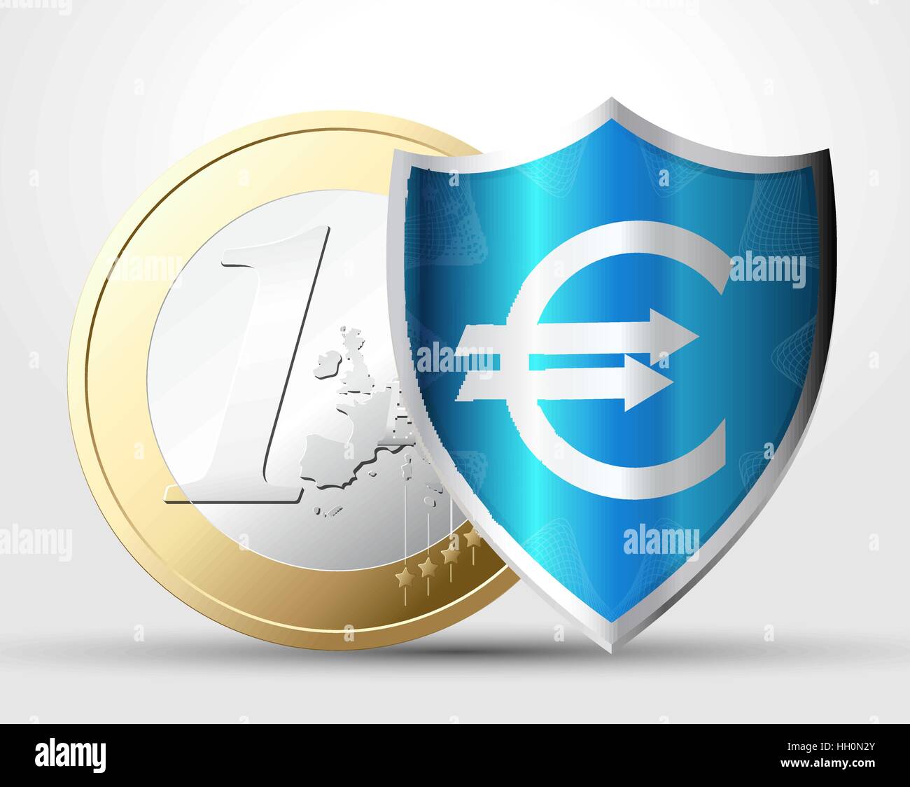 Il denaro il concetto di protezione Illustrazione Vettoriale