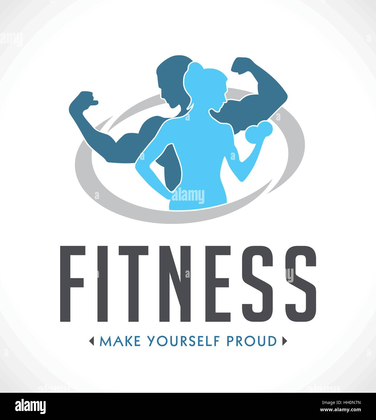 Logo fitness Palestra Immagine e Vettoriale - Alamy