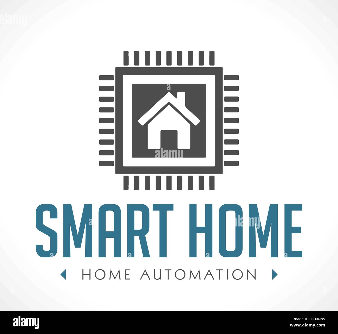 Logo - Home automation Illustrazione Vettoriale