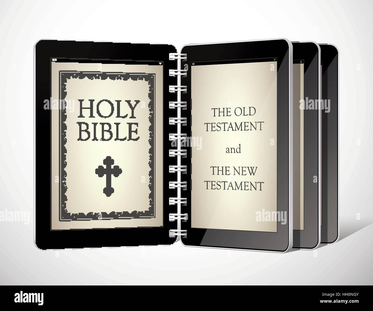 La Santa Bibbia come ebook Illustrazione Vettoriale