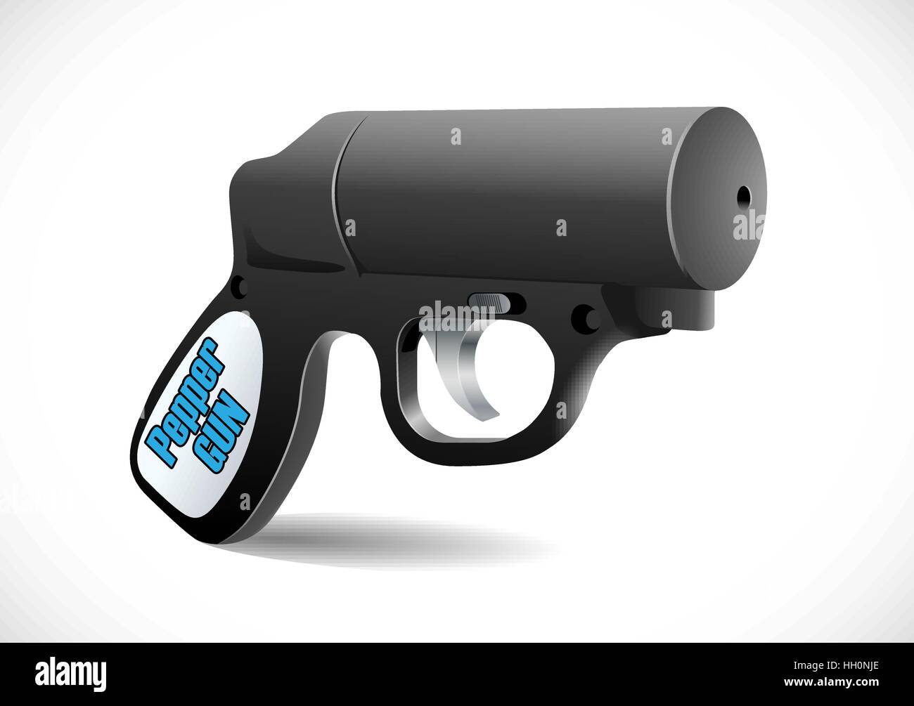 La difesa di auto armi - Malga Taser, spruzzo di pepe e pepe gun Illustrazione Vettoriale