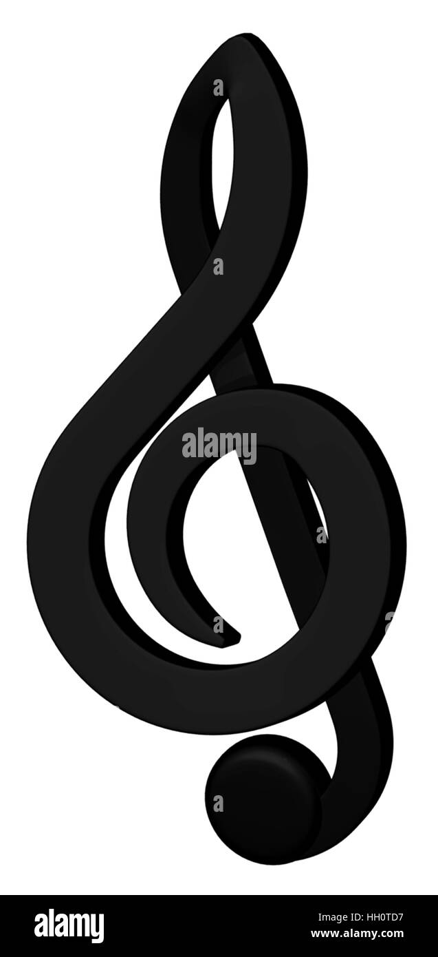 Nota musicale Foto Stock