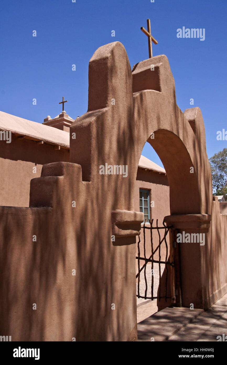 La Iglesia de San Pedro (Chiesa di San Pedro), San Pedro de Atacama, Norte Grande del Cile Foto Stock