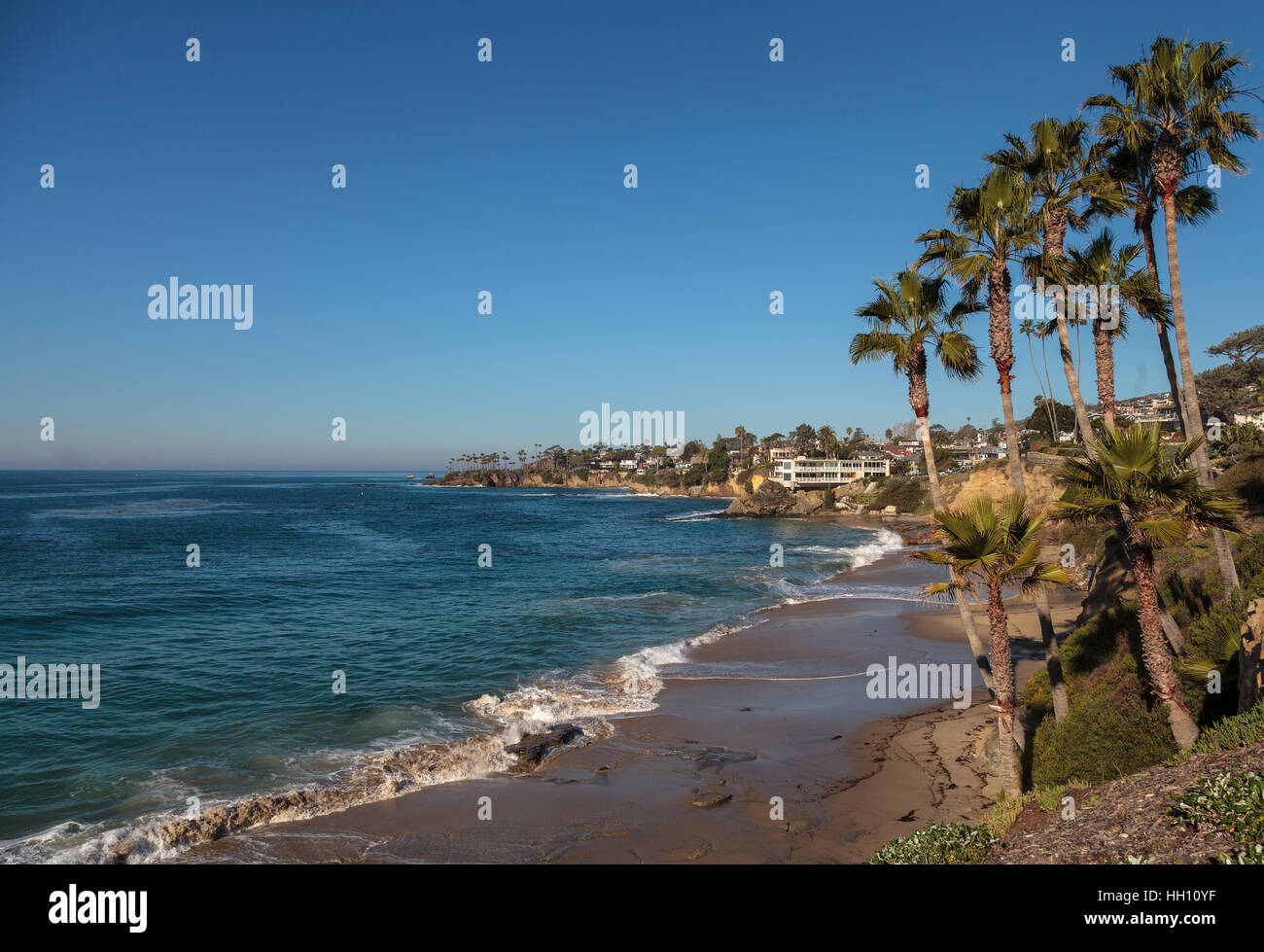 Heisler park garden lungo la costa della Laguna Beach in California Foto Stock