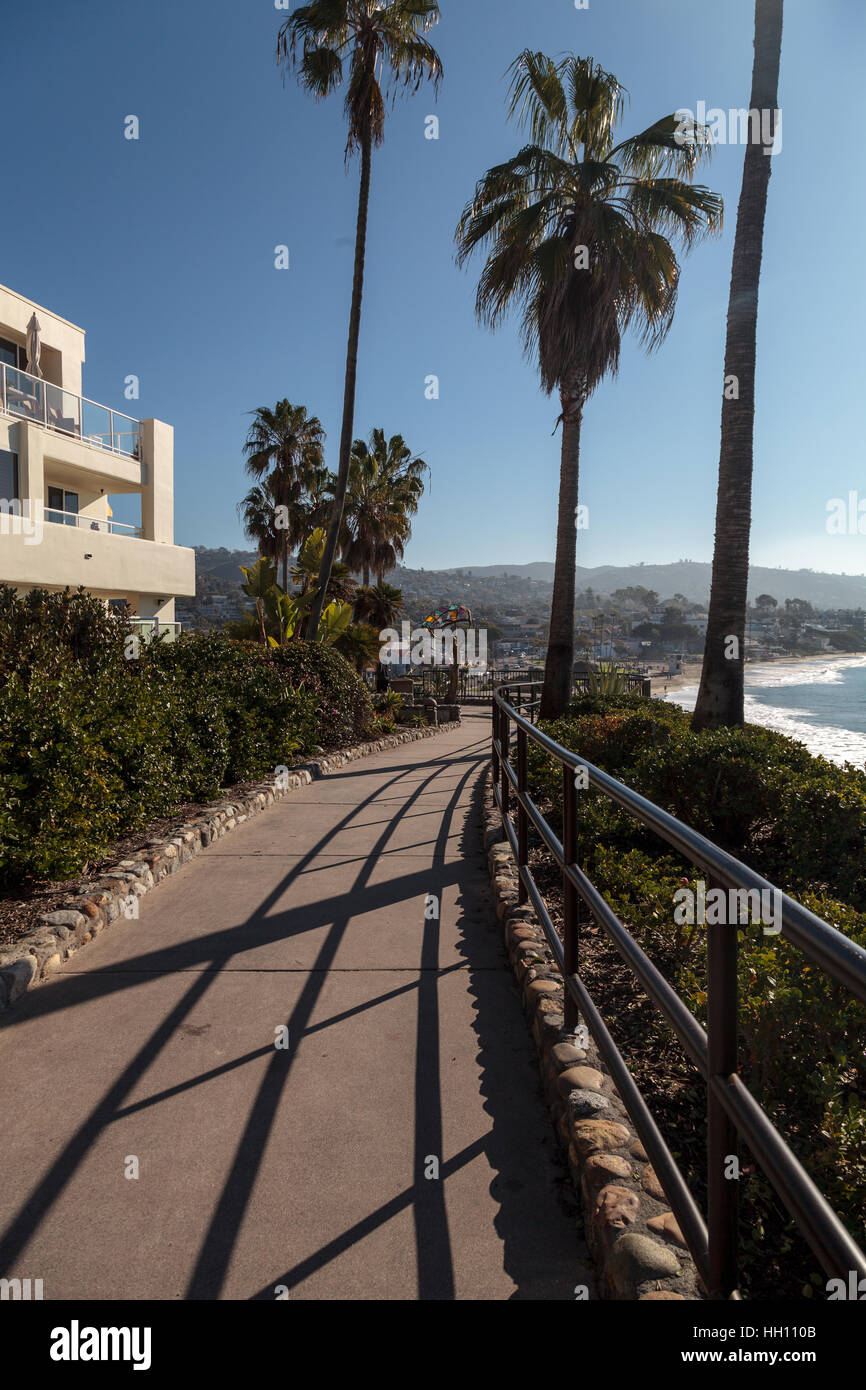 Heisler park garden lungo la costa della Laguna Beach in California Foto Stock