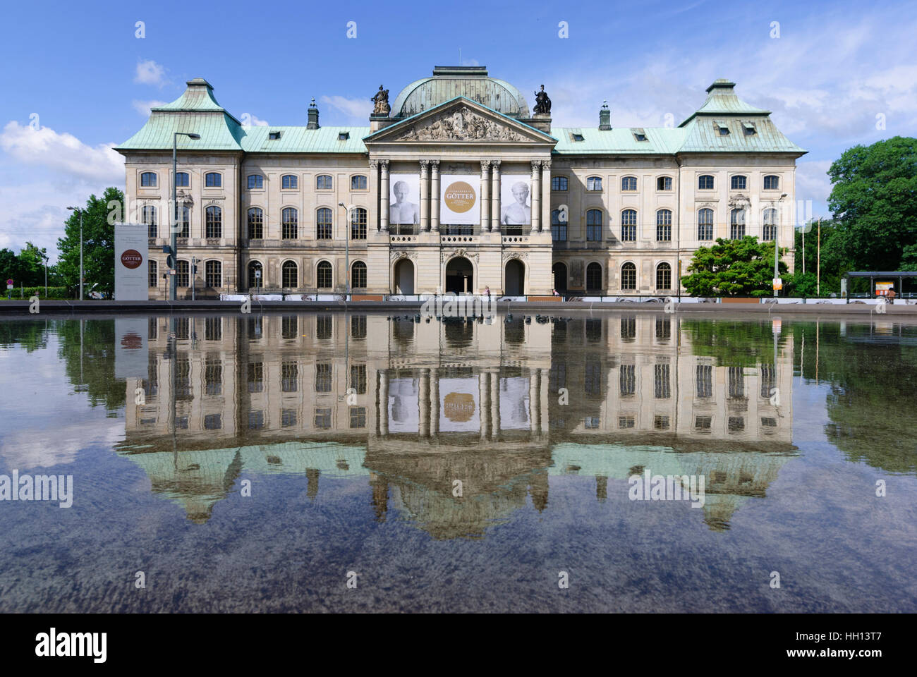 Dresda: Palazzo Giapponese con museo di etnologia, , Sachsen, Sassonia, Germania Foto Stock