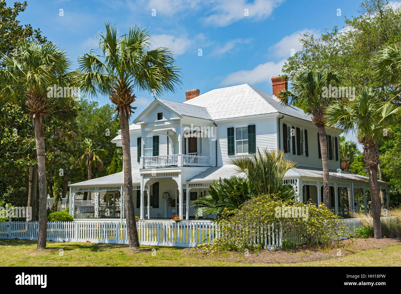 Florida, Apalachicola, residenza privata Foto Stock