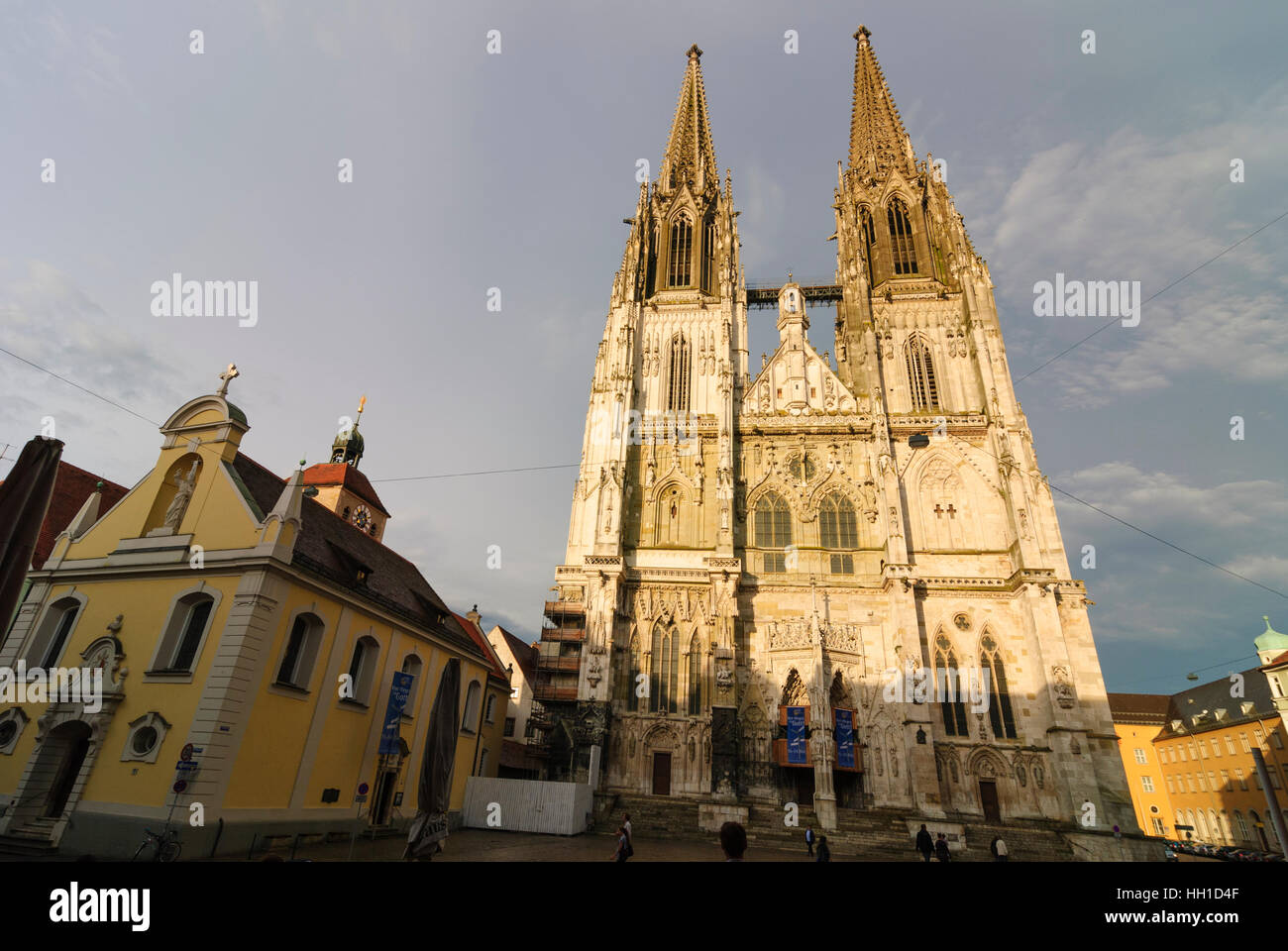 Regensburg: cattedrale, Oberpfalz, Alto Palatinato, Baviera, Baviera, Germania Foto Stock