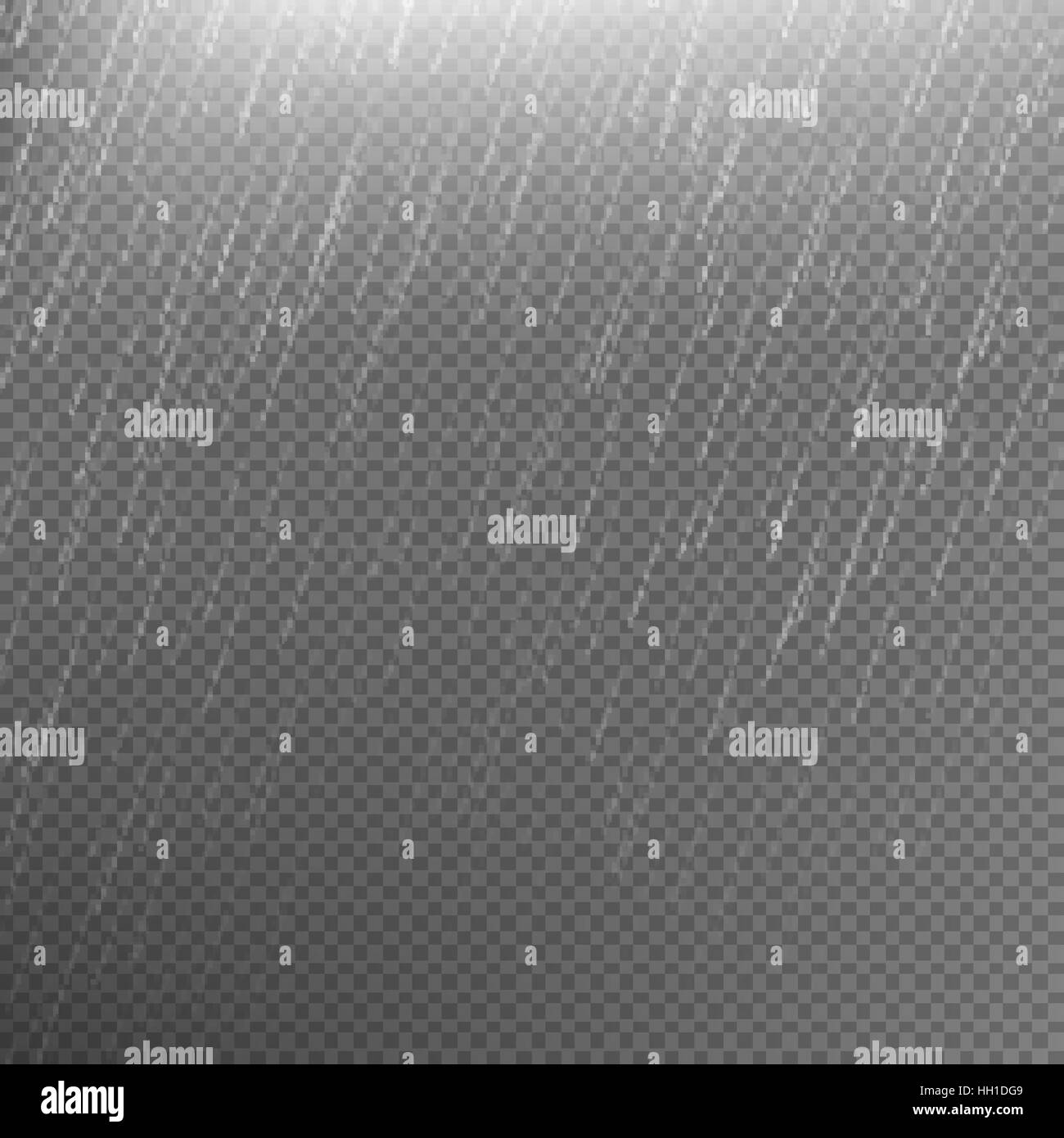 Pioggia modello trasparente dello sfondo. EPS 10 Illustrazione Vettoriale
