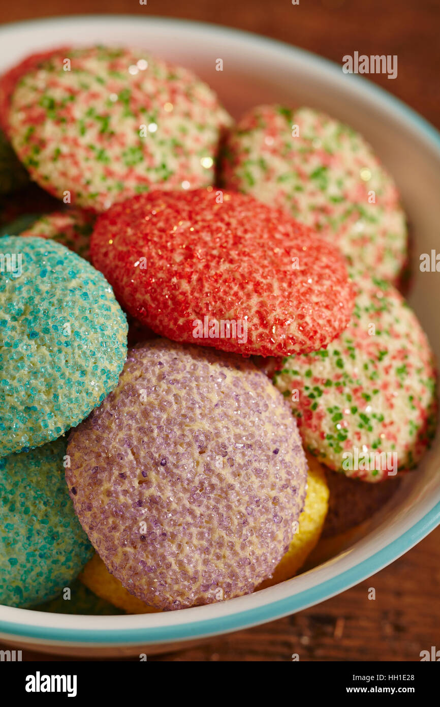 Moravian biscotti di Natale, talvolta chiamato 'Lepp Cookies' dalla Pennsylvania, STATI UNITI D'AMERICA Foto Stock