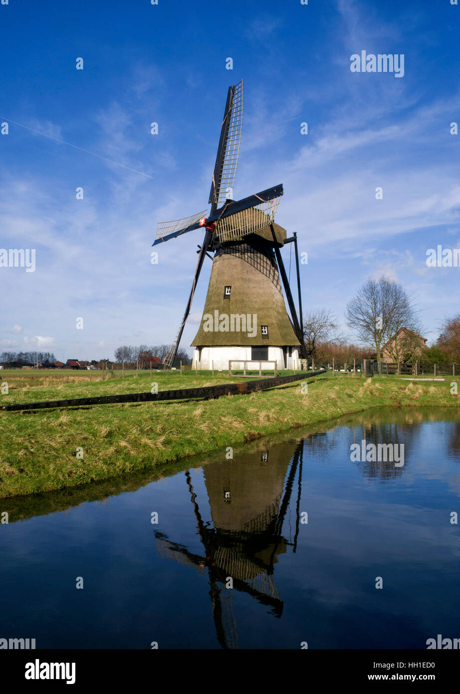 Mulino Vervoorne vicino Werkendam Foto Stock